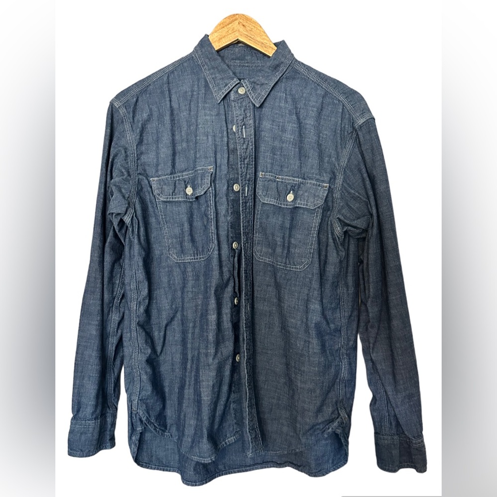 Chambray Long-Sleeve Work Shirt